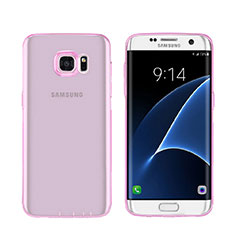 Funda Silicona Ultrafina Transparente para Samsung Galaxy S7 Edge G935F Rosa
