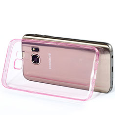 Funda Silicona Ultrafina Transparente para Samsung Galaxy S7 G930F G930FD Rosa