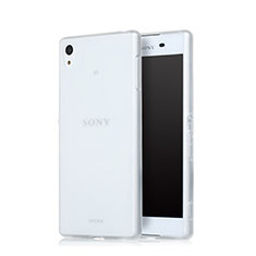 Funda Silicona Ultrafina Transparente para Sony Xperia Z3+ Plus Blanco