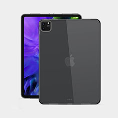 Funda Silicona Ultrafina Transparente T02 para Apple iPad Pro 12.9 (2020) Negro
