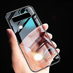 Funda Silicona Ultrafina Transparente T02 para Samsung Galaxy S10 Negro