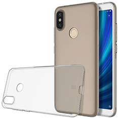 Funda Silicona Ultrafina Transparente T02 para Xiaomi Mi 6X Gris