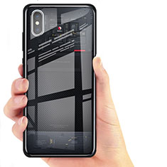 Funda Silicona Ultrafina Transparente T02 para Xiaomi Mi 8 Explorer Negro