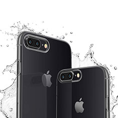 Funda Silicona Ultrafina Transparente T03 para Apple iPhone 8 Plus Negro