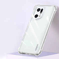 Funda Silicona Ultrafina Transparente T04 para Oppo Find X5 Pro 5G Claro