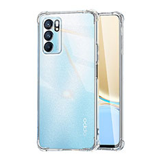 Funda Silicona Ultrafina Transparente T04 para Oppo Reno6 5G Claro