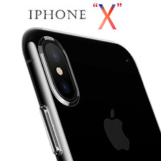 Funda Silicona Ultrafina Transparente T06 para Apple iPhone X Claro