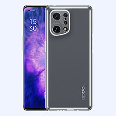 Funda Silicona Ultrafina Transparente T06 para Oppo Find X5 Pro 5G Claro