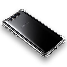 Funda Silicona Ultrafina Transparente T06 para Samsung Galaxy A80 Claro