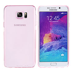 Funda Silicona Ultrafina Transparente T06 para Samsung Galaxy Note 5 N9200 N920 N920F Rosa