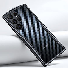 Funda Silicona Ultrafina Transparente T06 para Samsung Galaxy S22 Ultra 5G Negro