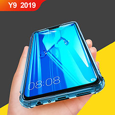 Funda Silicona Ultrafina Transparente T07 para Huawei Y9 (2019) Azul Cielo