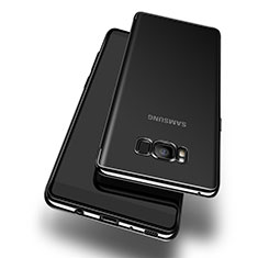 Funda Silicona Ultrafina Transparente T14 para Samsung Galaxy S8 Plus Negro