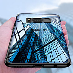 Funda Silicona Ultrafina Transparente T17 para Samsung Galaxy S8 Plus Negro