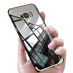 Funda Silicona Ultrafina Transparente T17 para Samsung Galaxy S8 Plus Oro