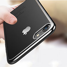 Funda Silicona Ultrafina Transparente T18 para Apple iPhone SE (2020) Negro