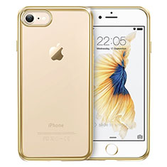Funda Silicona Ultrafina Transparente T18 para Apple iPhone SE3 ((2022)) Oro