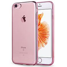 Funda Silicona Ultrafina Transparente T18 para Apple iPhone SE3 ((2022)) Oro Rosa