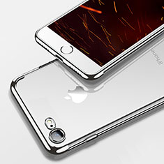 Funda Silicona Ultrafina Transparente T19 para Apple iPhone SE3 ((2022)) Plata