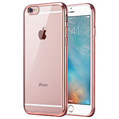 Funda Silicona Ultrafina Transparente T21 para Apple iPhone 8 Oro Rosa