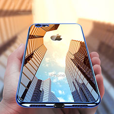 Funda Silicona Ultrafina Transparente T21 para Apple iPhone SE3 ((2022)) Azul