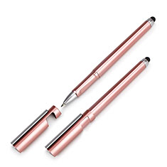 Lapiz Optico de Pantalla Tactil Capacitivo Universal H05 para Huawei Ascend G615 Oro Rosa