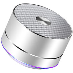 Mini Altavoz Portatil Bluetooth Inalambrico Altavoces Estereo K01 para Apple iPhone 8 Plata