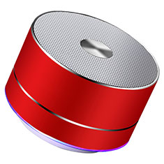 Mini Altavoz Portatil Bluetooth Inalambrico Altavoces Estereo K01 para Sony Xperia XZ2 Premium Rojo