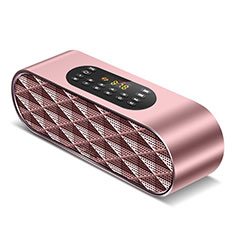 Mini Altavoz Portatil Bluetooth Inalambrico Altavoces Estereo K03 Oro Rosa