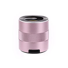 Mini Altavoz Portatil Bluetooth Inalambrico Altavoces Estereo K09 para Vivo Y12s Oro Rosa