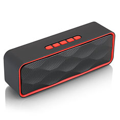 Mini Altavoz Portatil Bluetooth Inalambrico Altavoces Estereo S18 para Huawei Mate S Rojo