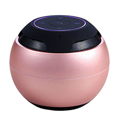 Mini Altavoz Portatil Bluetooth Inalambrico Altavoces Estereo S22 para Apple iPhone 11 Oro Rosa