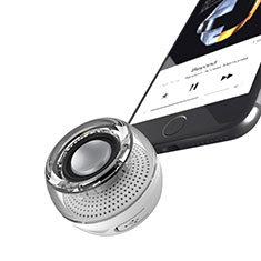 Mini Altavoz Portatil Bluetooth Inalambrico Altavoces Estereo S28 para Samsung Galaxy M30 Plata