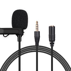 Mini Microfono Estereo de 3.5 mm K06 para Huawei Enjoy 8S Negro