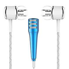 Mini Microfono Estereo de 3.5 mm M01 para Samsung Galaxy M23 5G Azul