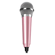 Mini Microfono Estereo de 3.5 mm M04 para Realme X3 SuperZoom Rosa