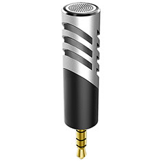 Mini Microfono Estereo de 3.5 mm M09 para Oppo Reno10 Pro+ Plus 5G Plata