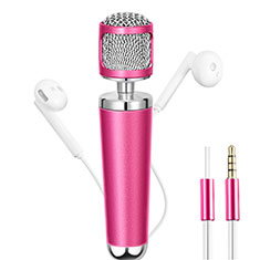 Mini Microfono Estereo de 3.5 mm para Samsung Galaxy M13 4G Rosa