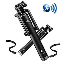 Palo Selfie Stick Bluetooth Disparador Remoto Extensible Universal S14 para Vivo Y12s Negro