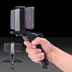 Palo Selfie Stick Extensible Conecta Mediante Cable Universal S21 para Motorola Moto G9 Plus Negro