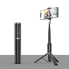 Palo Selfie Stick Tripode Bluetooth Disparador Remoto Extensible Universal T26 para Samsung Galaxy M52 5G Negro