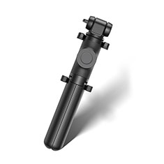 Palo Selfie Stick Tripode Bluetooth Disparador Remoto Extensible Universal T29 para Motorola Moto E30 Negro