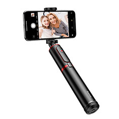 Palo Selfie Stick Tripode Bluetooth Disparador Remoto Extensible Universal T34 para Huawei Honor 7S Rojo y Negro
