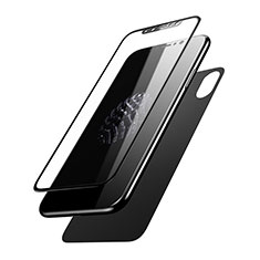 Protector de Pantalla Cristal Templado Frontal y Trasera T01 para Apple iPhone Xs Max Negro