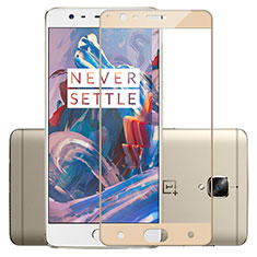 Protector de Pantalla Cristal Templado Integral para OnePlus 3T Oro
