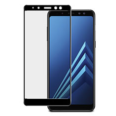Protector de Pantalla Cristal Templado Integral para Samsung Galaxy A8+ A8 Plus (2018) A730F Negro