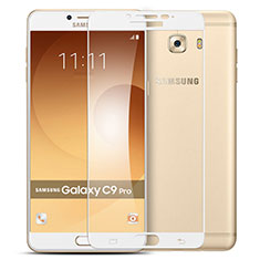 Protector de Pantalla Cristal Templado Integral para Samsung Galaxy C9 Pro C9000 Blanco