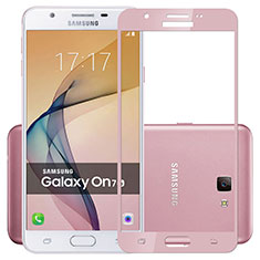 Protector de Pantalla Cristal Templado Integral para Samsung Galaxy J7 Prime Rosa