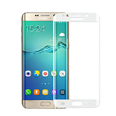 Protector de Pantalla Cristal Templado Integral para Samsung Galaxy S6 Edge+ Plus SM-G928F Blanco