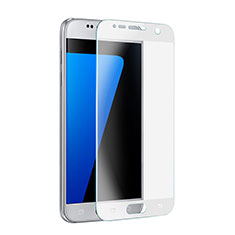 Protector de Pantalla Cristal Templado Integral para Samsung Galaxy S7 G930F G930FD Blanco